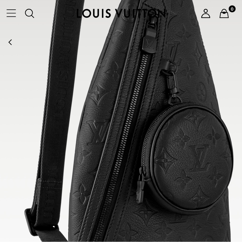 Louis Vuitton Black Belt Bag with Angular Design - Picture 4 of 10